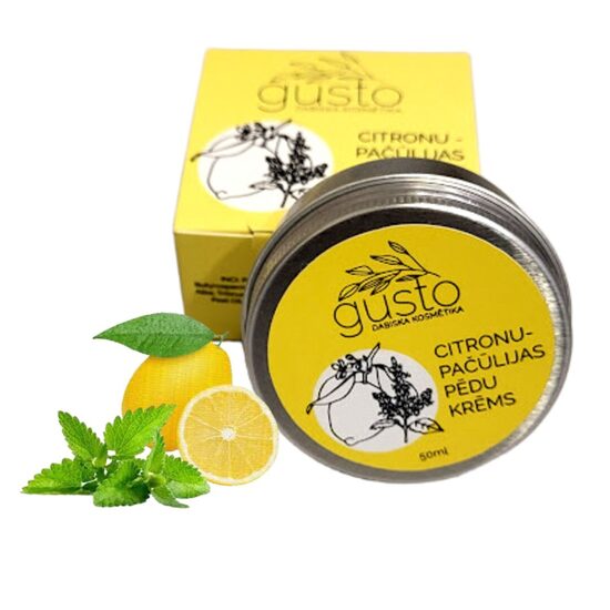 Citronu-pačūlijas pēdu krēms